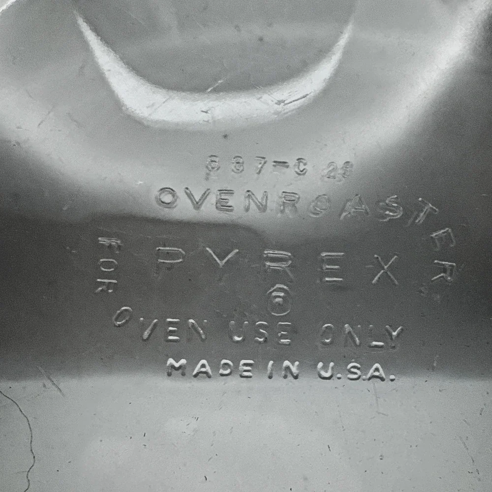 Vintage Used Pyrex 687-C Oven Roaster USA Clear‎ Kitchenware Cookware Bakeware